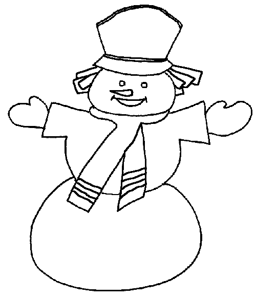 Bałwany kolorowanki